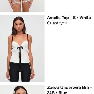 for love and lemons Amelie top in size small, tried on only